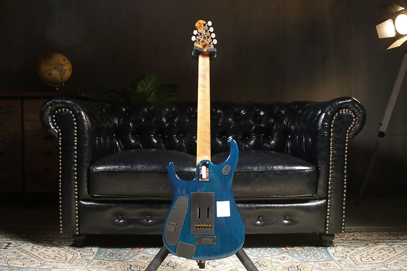 Ernie Ball Music Man JP15 Electric Guitar Bali blue Flame