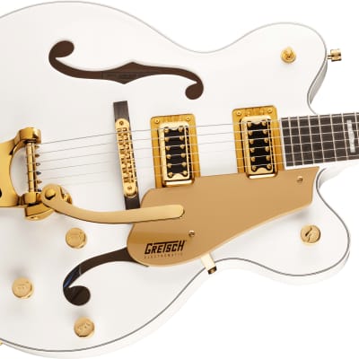 Gretsch G5422TG Electromatic Classic Hollow Body Double-Cut with Bigsby and Gold Hardware, Laurel Fingerboard, Snowcrest White image 4