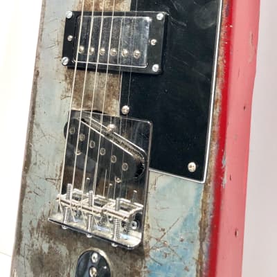 Vintage toolbox made into a heavy metal ass electric guitar Heaviness 1960s Rustic Manliness image 4