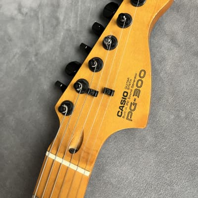 Casio PG-300 MIDI Guitar Refurbished 1980’s Teal Burst image 8