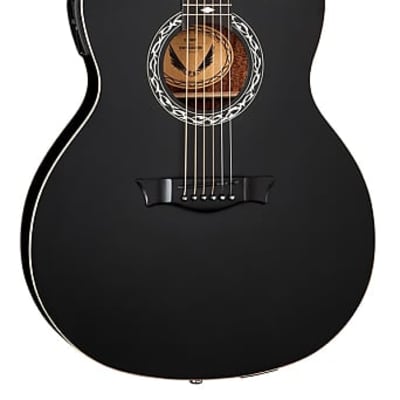 Dean Exhibition Thin Body Acoustic-Electric, Mahogany, Black Satin,EX BKS, New, Free Shipping for sale