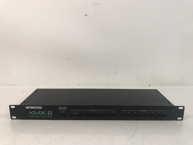 Ensoniq KMX8 Programmable 8 x 8 MIDI Patchbay Mixer Reverb