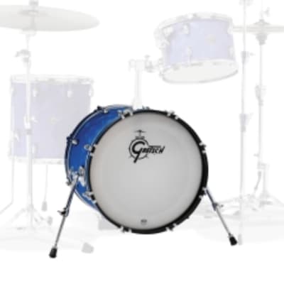 Gretsch Catalina Club 14x20 Bass Drum in Satin Blue Flame image 2