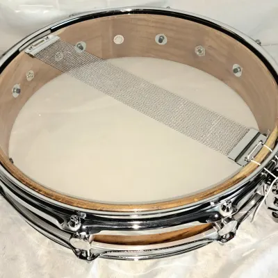 MARTIAL PERCUSSION  Pancake piccolo snare drum  mulberry natural satin image 10