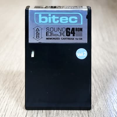 Yamaha DX7 Voice Rom Cartridge // BITEC Sound Data X 64 Volume 2 // VERY RARE