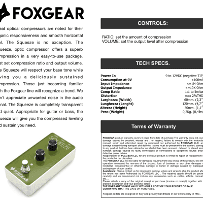 Foxgear Squeeze Optical Compressor image 8