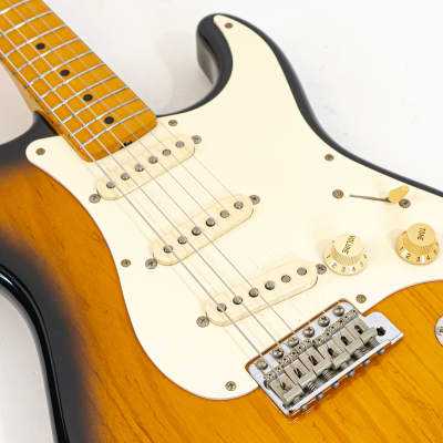 Early 90’s ST-57/54 Fender Stratocaster 2 Tone Sunburst w/ 50s Appointments image 4