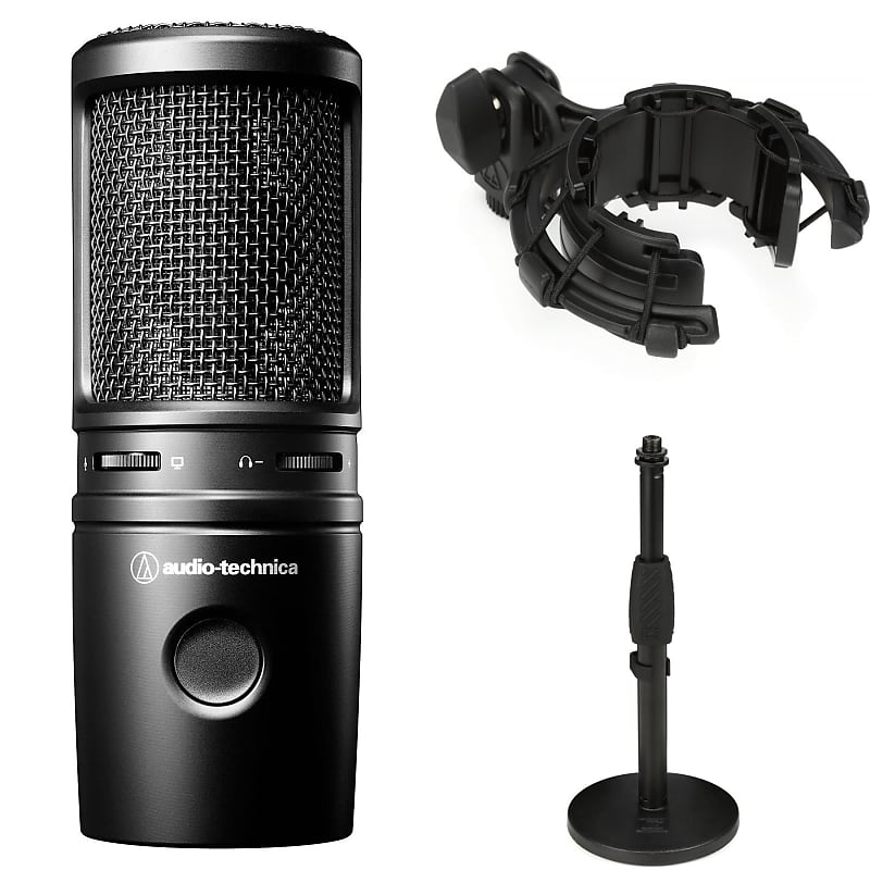 AudioTechnica AT2020USBX Cardioid Condenser USB Microphone Reverb