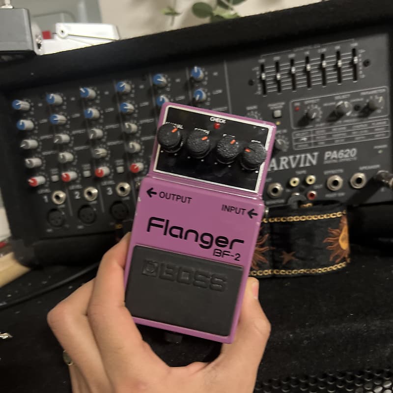 Boss BF-2 Flanger (Green Label) 1984 - 1990 - Purple image 1