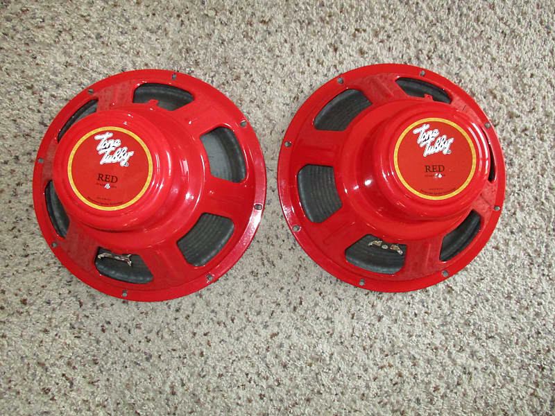 Tone Tubby Tone Tubby Red 12" Alnico Hemp Cone Speakers, 16 Reverb