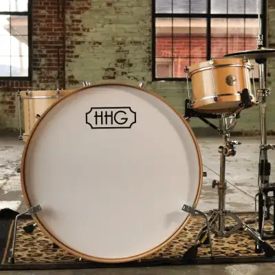 HHG Drums Maple Single Tension Drum Set Natural Satin Lacquer | Reverb