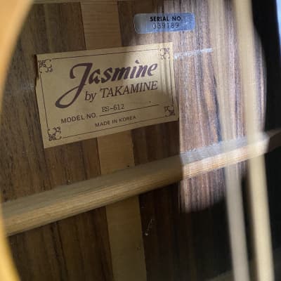 Takamine Jasmine MIK ES-612 12 String Acoustic/Electric image 6