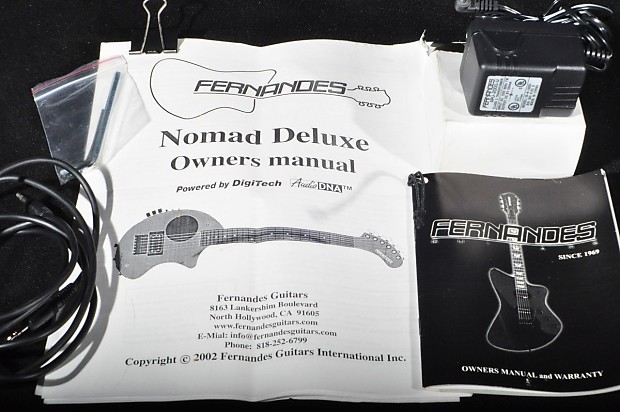 Fernandes Digi-Zo Hyper Nomad Deluxe Black Built-in-Effects, Amp ZO-3  W/Hardshell