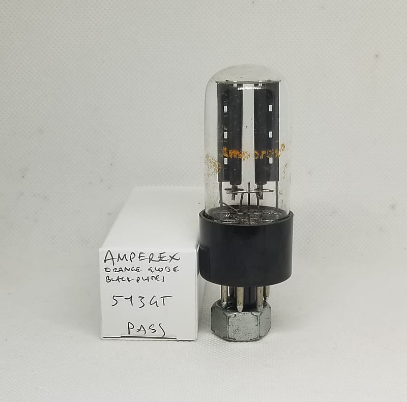Amperex Orande Globe 5Y3GT Black Plate Rectifier Single NOS Reverb