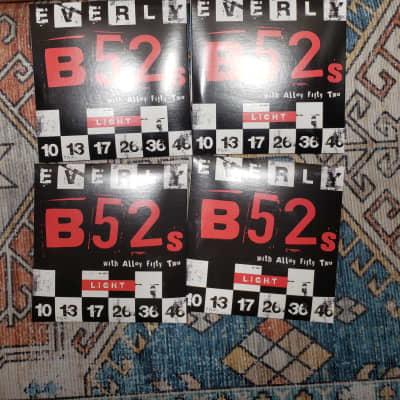 4 Sets Everly Music B52 Light Electric Guitar Strings for sale