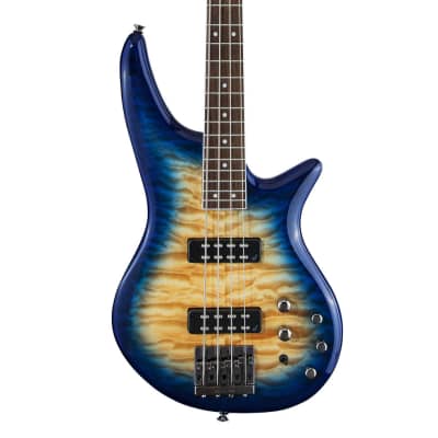Jackson JS Series Spectra Bass JS3Q - Amber Blue Burst image 3