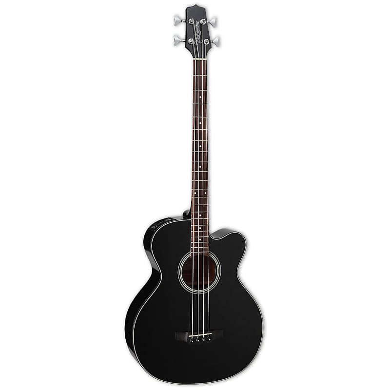 Takamine GB30CE BLK Gloss Black GB-30 CE Electric Acoustic Bass Guitar GB-30CE - B-Stock image 1