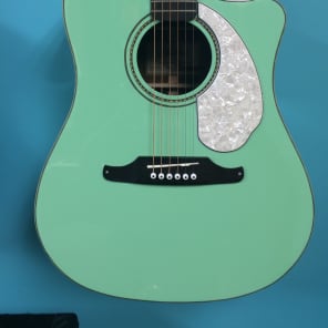 Fender Sonoran Surf Mint Green Acoustic Electric Guitar Reverb
