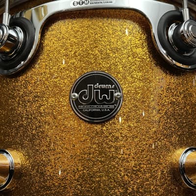 DW Drums Performance Series Maple 3pc Gold Sparkle Kit image 4