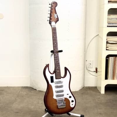 1960s Crown "VN-4" Vintage Deluxe Baritone MIJ Electric Guitar by Teisco - 4 Pickups! image 2
