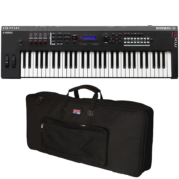 Yamaha MX61 61-Key USB/MIDI Keyboard Synth Controller Black + Gator Soft Case image 1