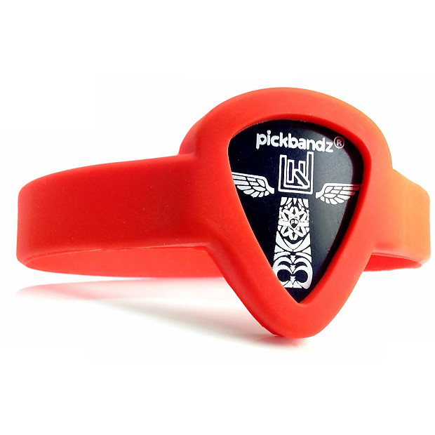 Pickbandz PBW-SM-OR Wristband Guitar Pick Holder - Youth/Adult Small image 1