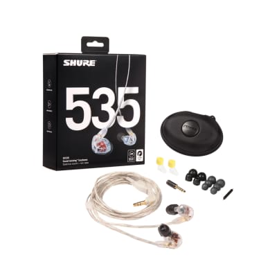 Shure Sound Isolating Triple Driver Earphones With Detachable Cable, Clear image 2