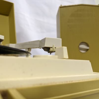 RCA VPN34N 1960's Yellow Portable Record Player w/ Original Speakers - For Parts or Repair image 11