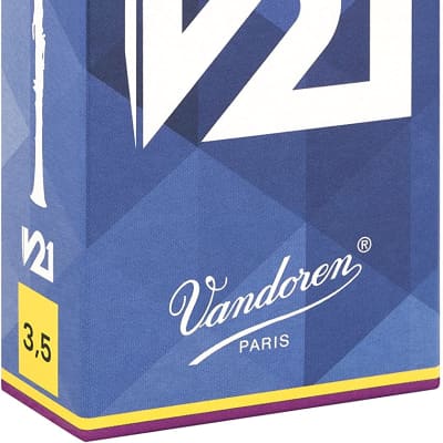 Vandoren Bb Clarinet V21 Reeds, Box of 10 Strength 3.5