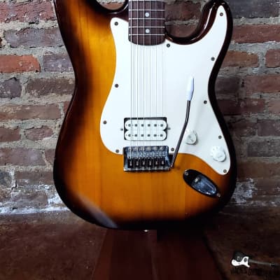 Jack's Guitarcheology / Squier "Tom Delonge"  Stratocaster Partscaster Electric Guitar (Honeyburst) image 3