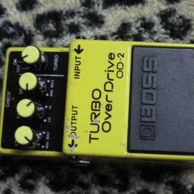 used Boss OD-2 Turbo OverDrive (Black Label TAIWAN) 1989  -- NO box, NO paperwork, NO battery image 10