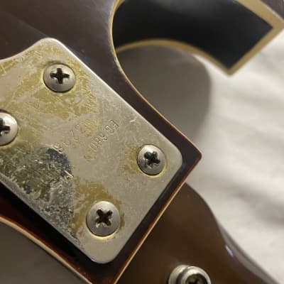 Norma EG-680 Hollow Body Electric Guitar 1960s - Walnut Natural image 13