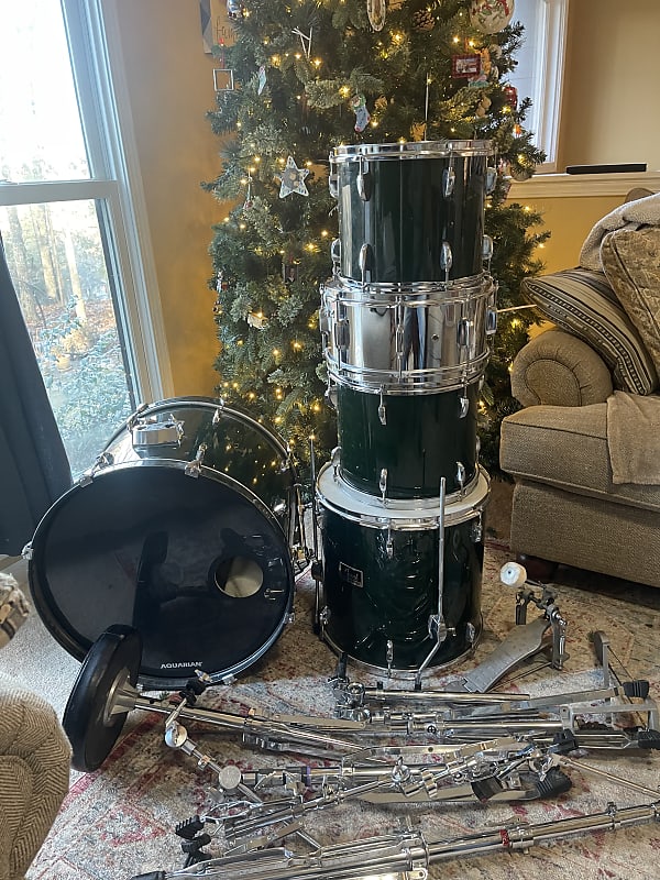 Pearl Forum 90s Hunter Green wrap Reverb