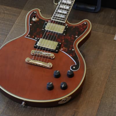 Unplayed! 2020 D’Angelico Brighton Deluxe Series Double-Cut Electric Guitar Walnut + OHSC image 2