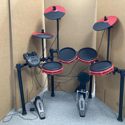 Used Alesis Nitro Mesh Special Edition Drum Kit Red | Reverb