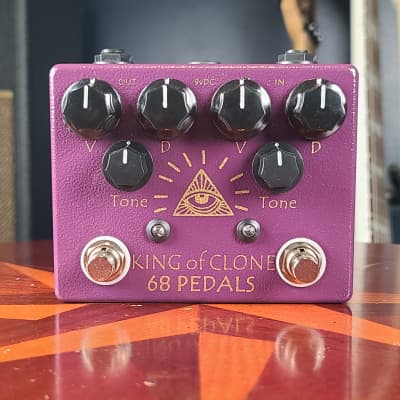 68 Pedals King of Clone Dual Overdrive Pedal | Reverb Canada