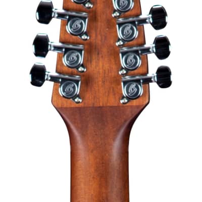 Breedlove Discovery S Concert 12 String CE Acoustic Electric Guitar Edgeburst European African Mahogany image 5
