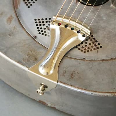 1930 National Triolian Vintage Resonator  Resophonic Acoustic Guitar Amazing Player's Example image 11