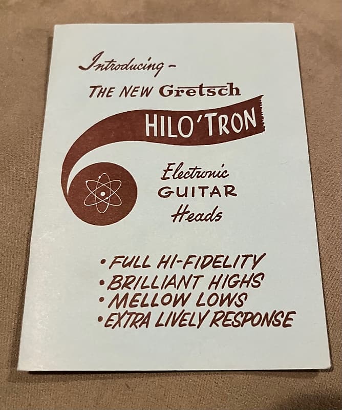 Gretsch Hilo 'Tron Instruction Booklet - case Candy 1960's - None image 1