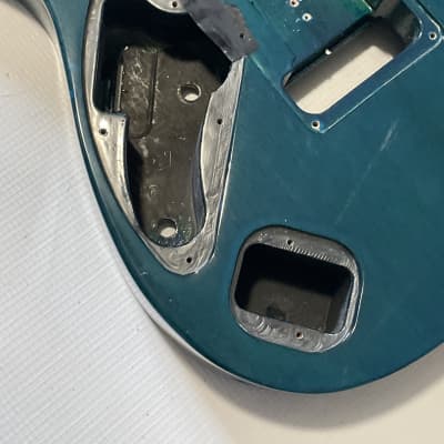 1999 Japan Fujigen Ibanez RG520QS Transparent Blue Guitar Body Floyd Ready image 17