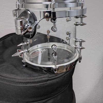 7 pc. Custom Cast Acrylic Shell Drum Set Custom 2018 - Clear image 5