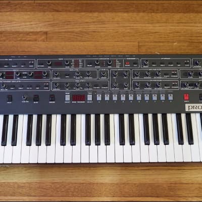 Sequential Prophet-6 49-Key 6-Voice Polyphonic Synthesizer 2018 - 2020 - Black with Wood Sides