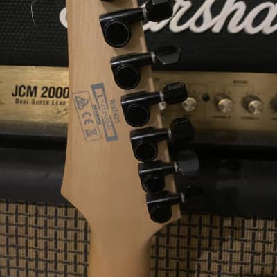 Ibanez 7 String Guitar RG7421-BK Standard w/ custom Seymour Duncan Nazgûl bridge pickup  - Black image 5