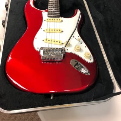 1985 FENDER MIJ CONTEMPORARY STANDARD STRATOCASTER Candy Apple Red image 1