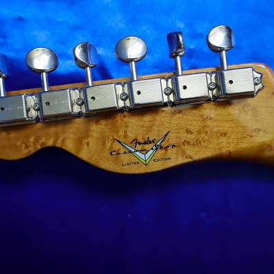 Fender Custom Shop Artisan Buckeye Burl Double Esquire Thinline NOS NAMM Limited Edition NEW 2020 image 11