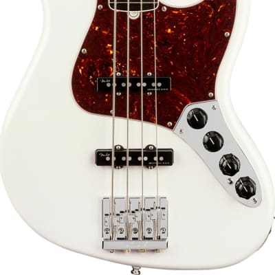Fender American Ultra Jazz Bass, Rosewood Fingerboard, Arctic Pearl w/ Hard Case image 1