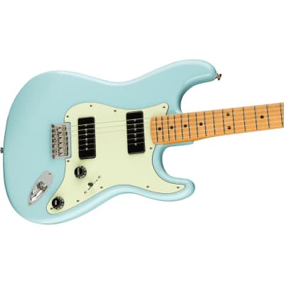 Fender Noventa Stratocaster Electric Guitar, Maple Fingerboard, Daphne Blue image 12