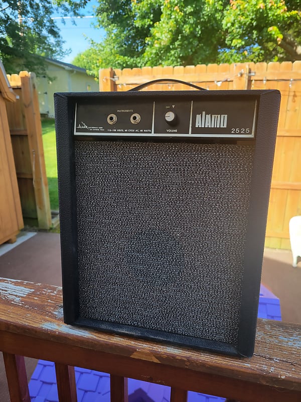 Late 60's Alamo Model 2525 Tube Guitar Practice Amp Great Reverb