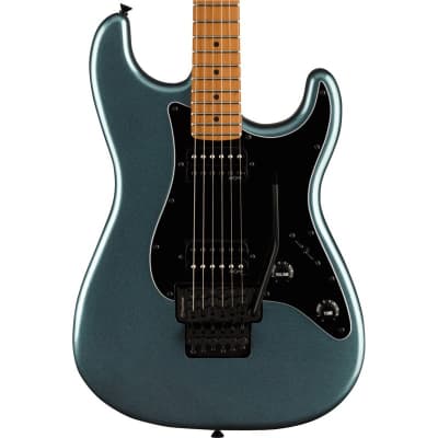 Squier Contemporary Stratocaster HH FR, Roasted Maple Fingerboard, Gunmetal Metallic for sale