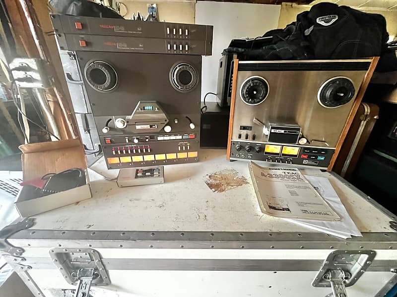 1980s TASCAM 38 1/2 8-Track Reel to Reel Tape Recorder